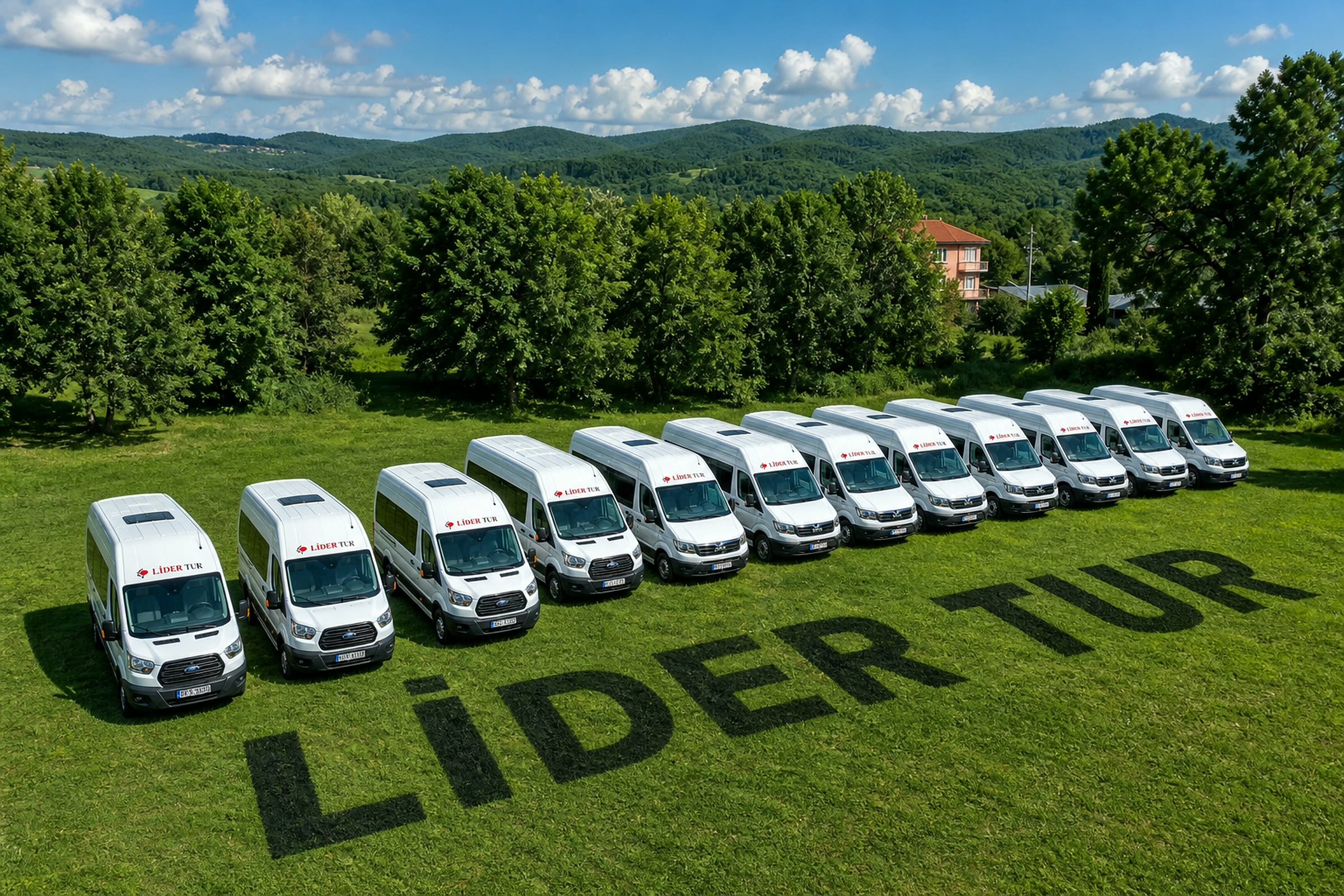 Lider Tur filosu — havadan geniş açı
